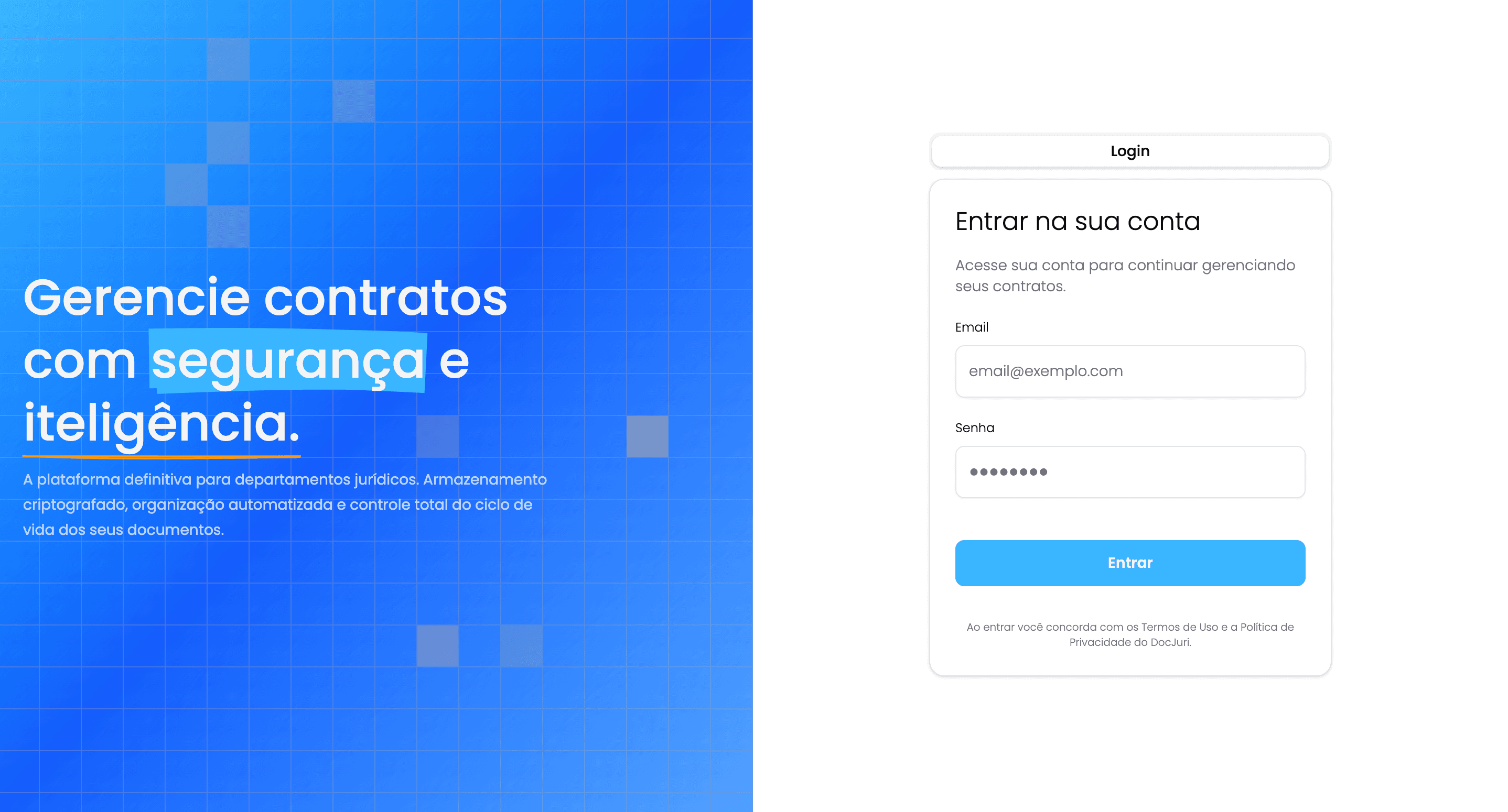 DocJuri — plataforma jurídica SaaS